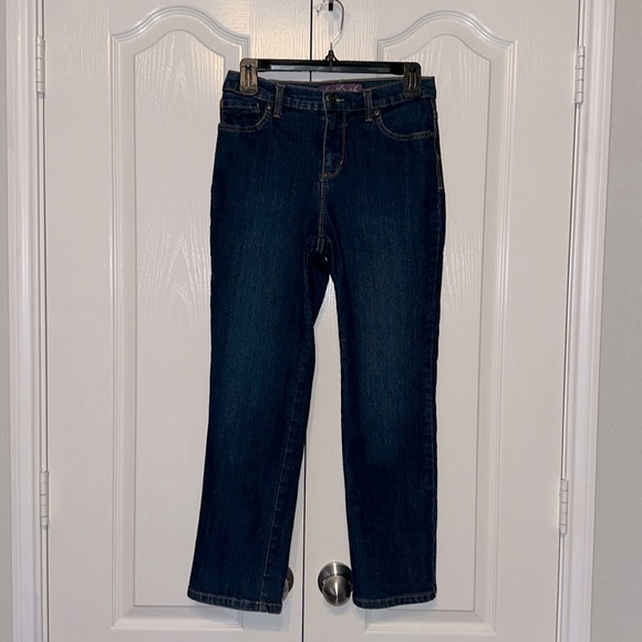 Gloria Vanderbilt Amanda Woman Dark Jeans Petite Size 4 - Picture 1 of 12